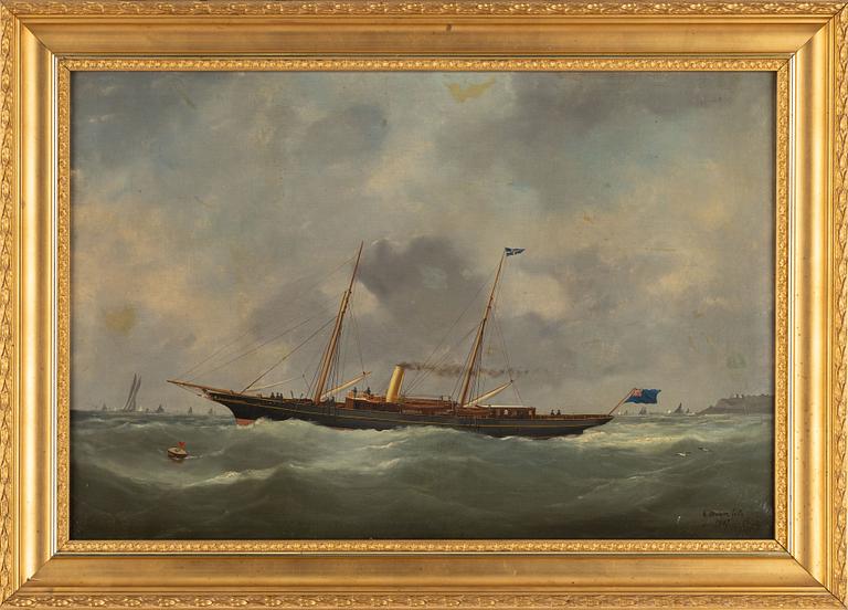 Victor Edouard Adam, olja på duk, signerad och daterad 1887,