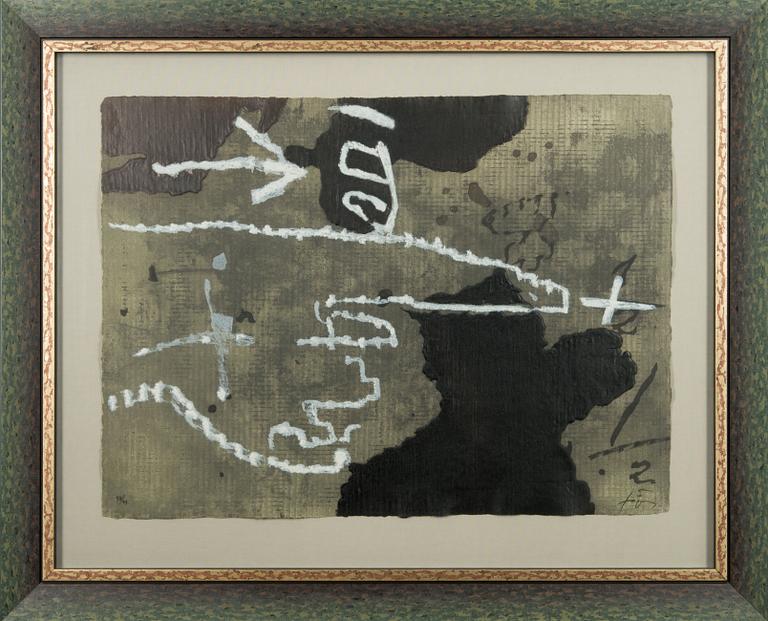 ANTONI TÀPIES, lithograph, signed, numbered 48/99.