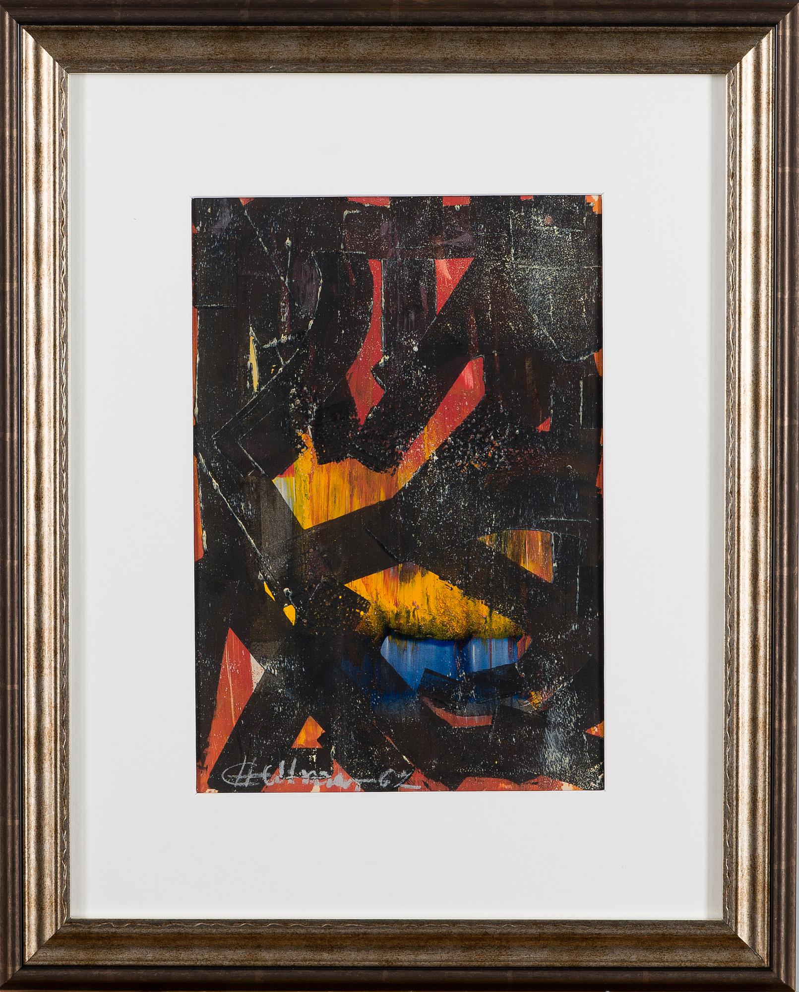 ERKKI HELLMAN, blandteknik, signerad och daterad -62.