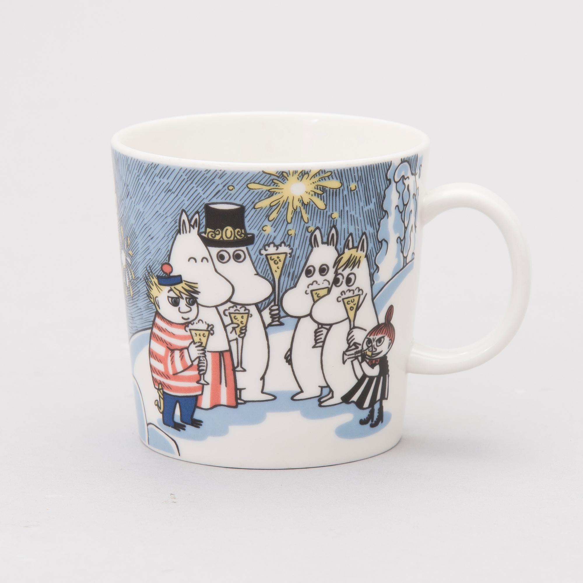 MUMINMUGG, porslin, "Millenium", Arabia, Finland, 1999-2000.