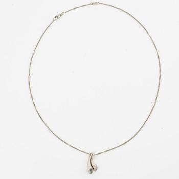 Georg Jensen two pendants with a chain in 18K white gold  "Carnival".