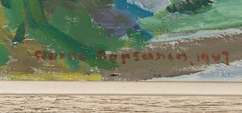 Aarne Nopsanen, öljy kankaalle, signeerattu ja päivätty 1947.