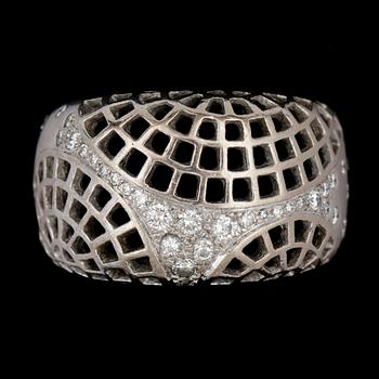 Ring, Cartier, briljantslipade diamanter, tot. ca 0.40 ct.