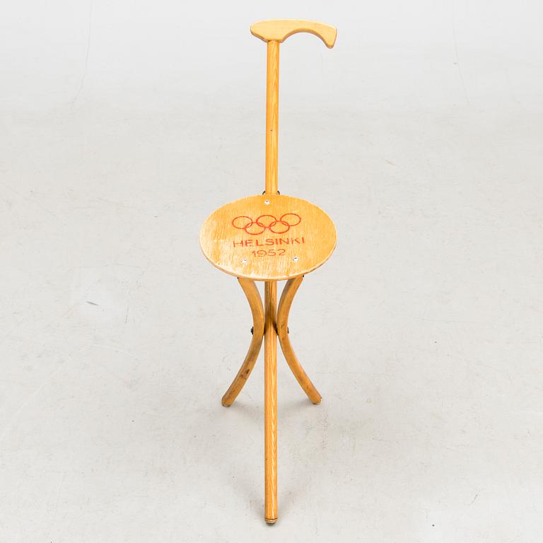 A Finnish folding chair designed for the 1952 summer Olympics in Helsinki.