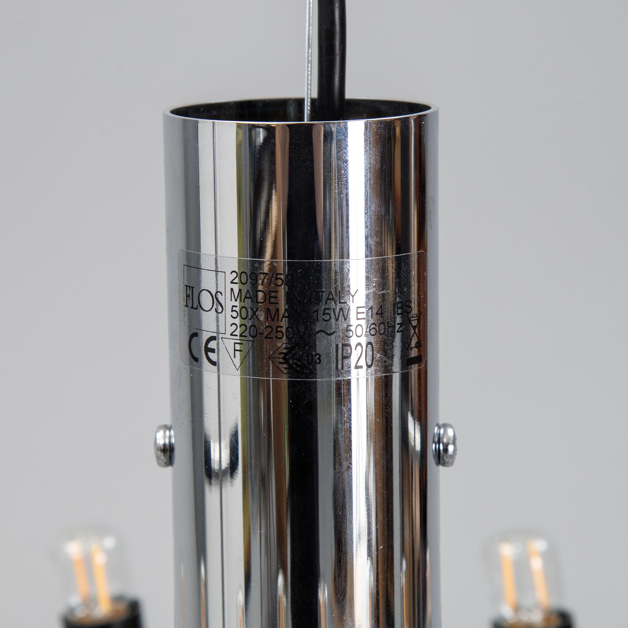 A model 2097-50 ceiling light by Gino Sarfatti for Flos.