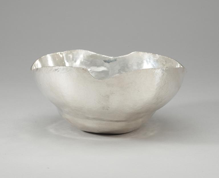 A sterling bowl by Christina Zachrisson, Stockholm 1976.
