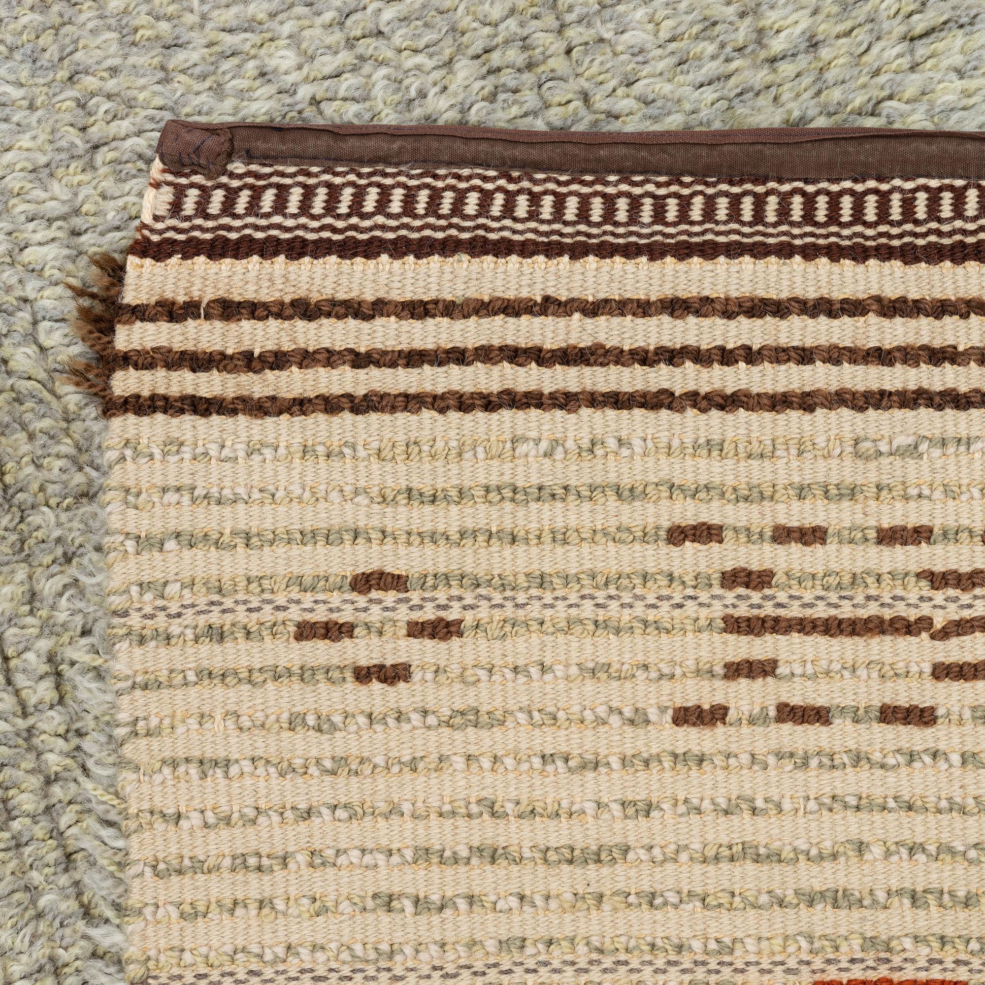 Matta, rya, signerad, 1949, ca 225 x 155 cm.