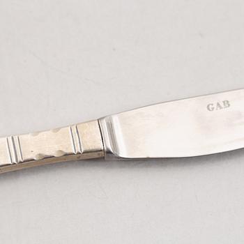 A Swedish Silver Cutlery, Jacob Ängman, 'Rosenholm', GAB, some Eskilstuna 1990 (92 pieces).