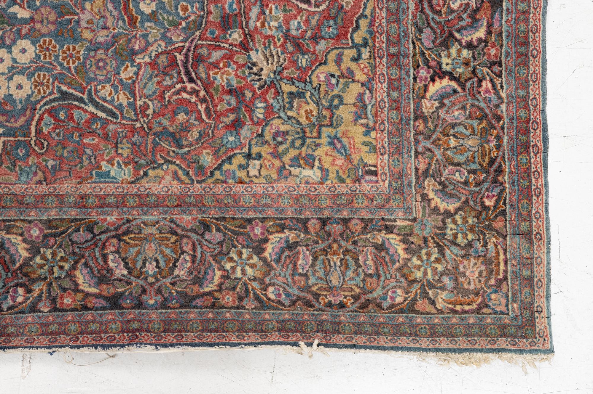 A semi-antique Khorasan rug, east Persia, c. 242 x 140 cm.