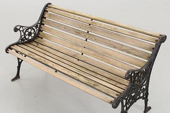 TRÄDGÅRDSBÄNK, gjutjärn, 1900-talets slut.