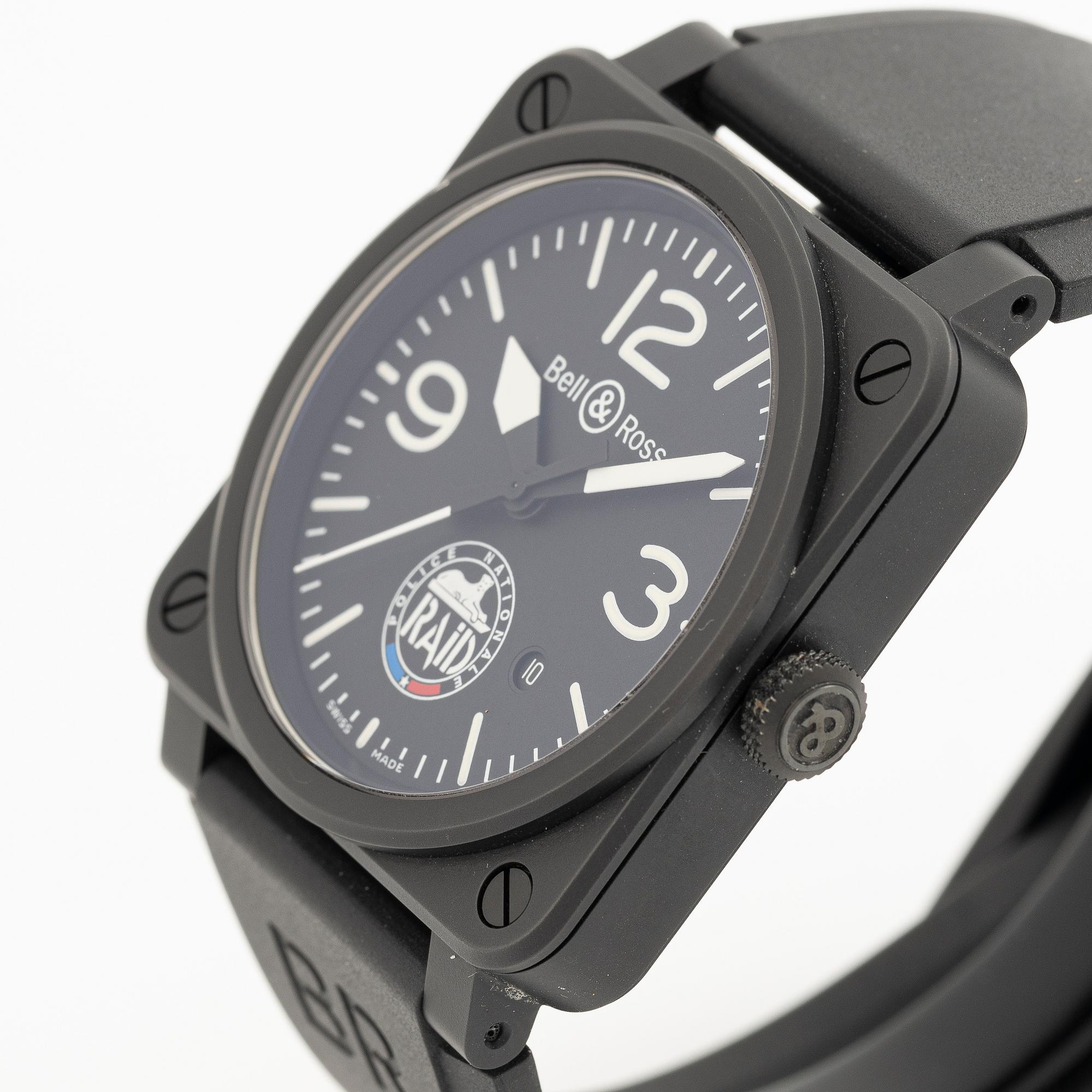 Bell & Ross, BR03-92, "RAID", "Limited Edition", armbandsur, 42 mm.