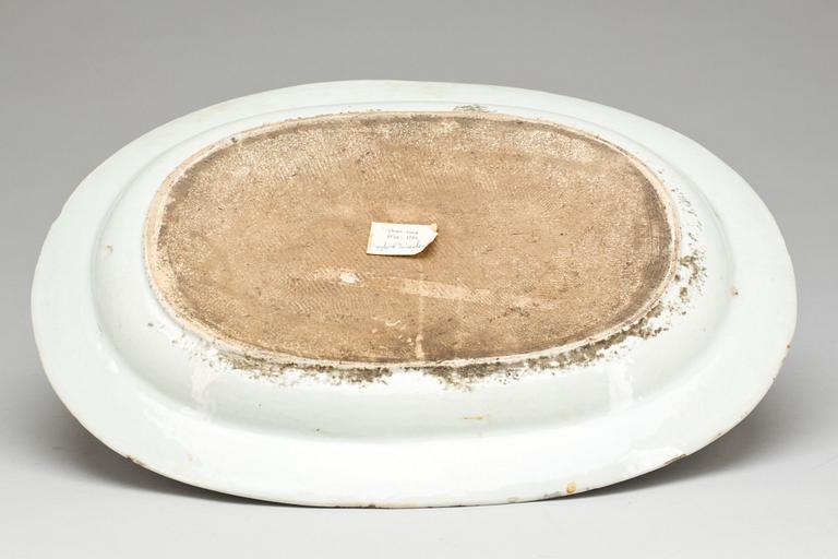 STEKFAT, kompaniporslin. Qing dynastin, Qianlong (1736-95).