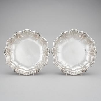 SKÅLAR, ett par, silver, K. Andersson, Stockholm, 1920. Vikt ca 1000 gram.