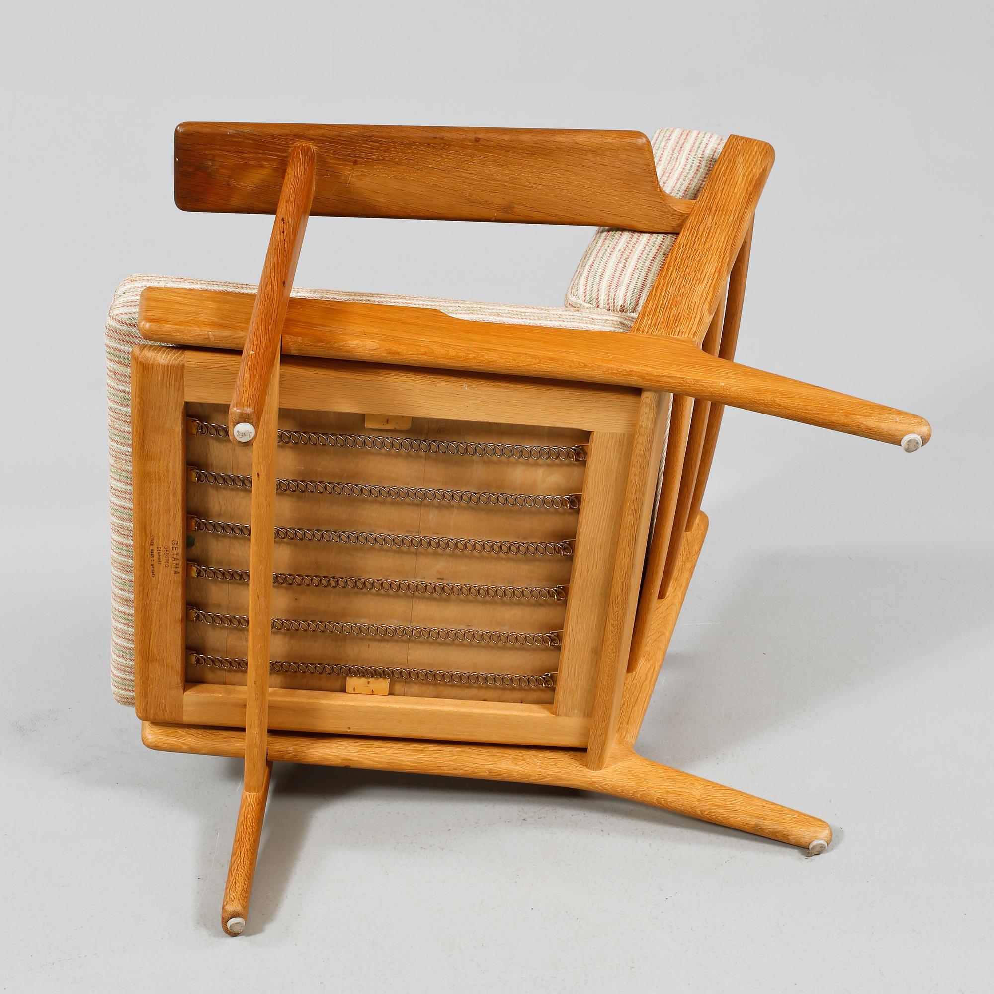 FÅTÖLJ, "GE 290", Hans J Wegner, Getama, Danmark, 1900-talets andra hälft.