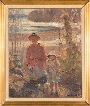 Santeri Salokivi, Mor och barn.