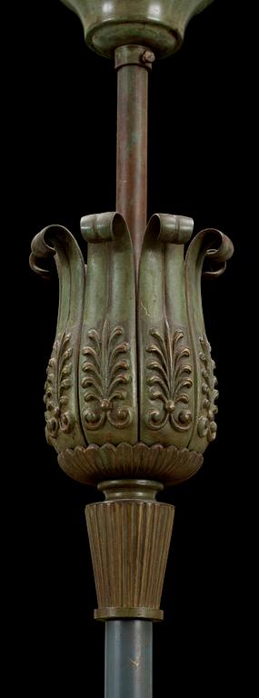 TAKLAMPA, Art Deco, 1900-talets första hälft. H 64.