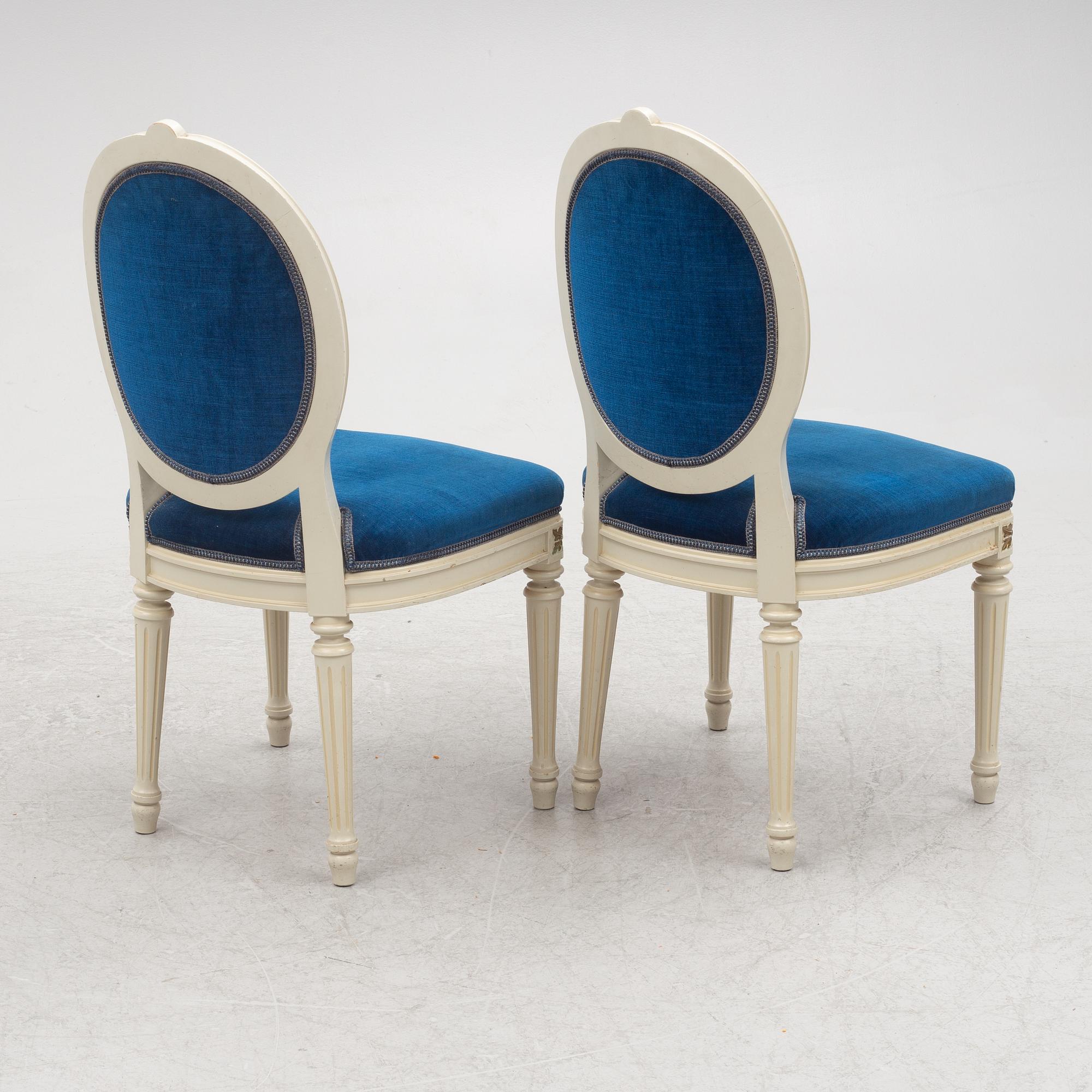 Matgrupp, 9 delar, 1900-talets senare del. Gustaviansk stil.