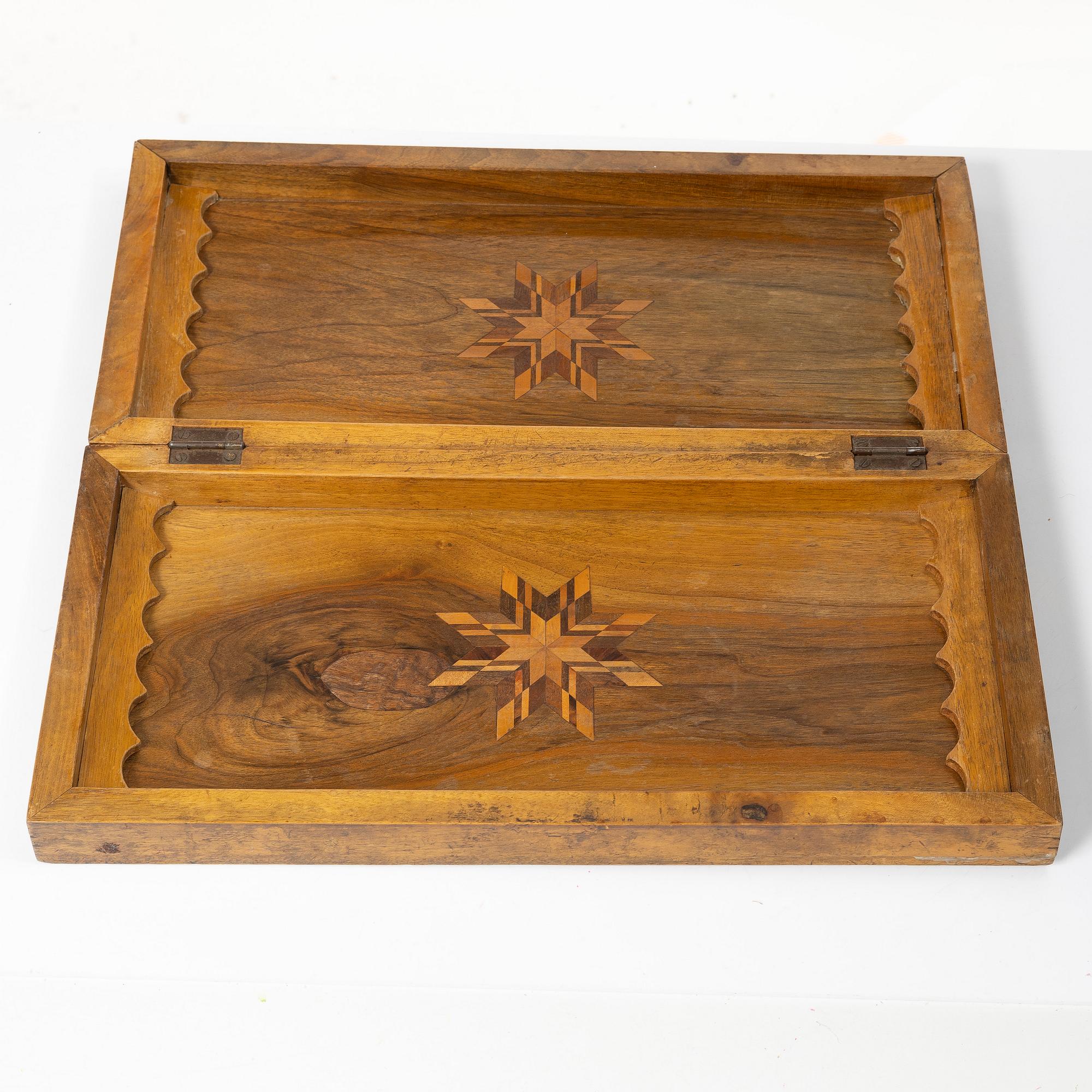 Backgammon/checkers board, Iran, circa 1900.