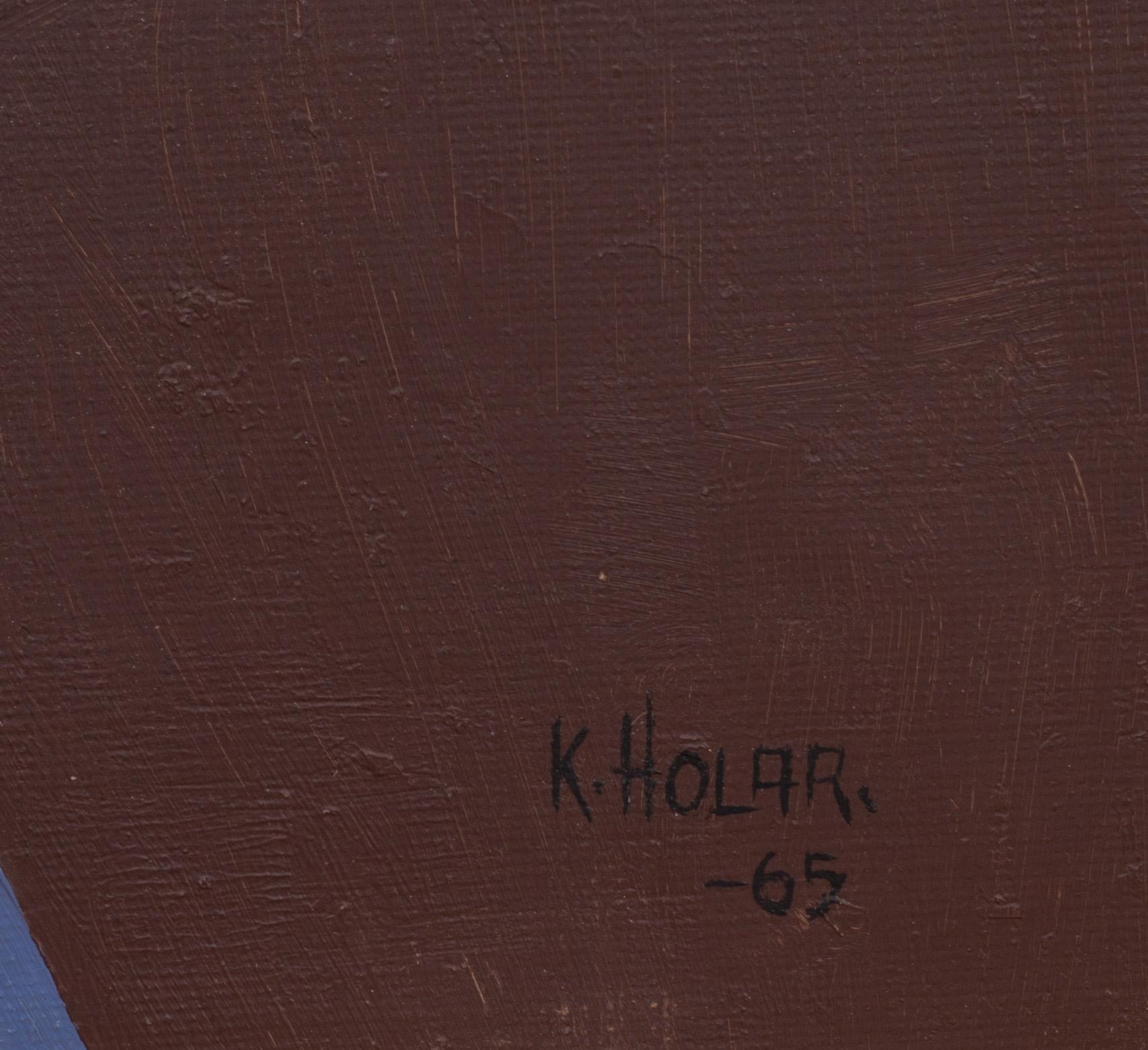 KNUD HOLAR, olja på duk, signerad och daterad -65.