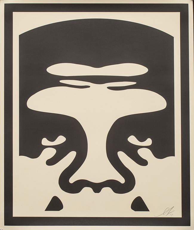 SHEPARD FAIREY, 2 st, grafiska blad, signerade och daterade- 14.