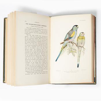 With 20 hand-coloured plates of Parrakeets.