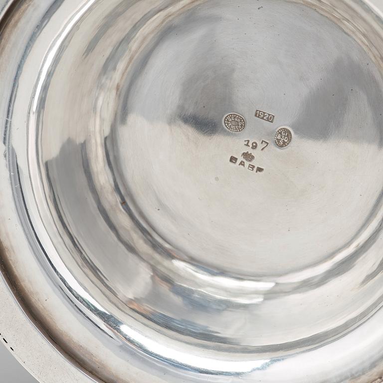 Georg Jensen, skål, Köpenhamn 1920, 830/1000 silver.