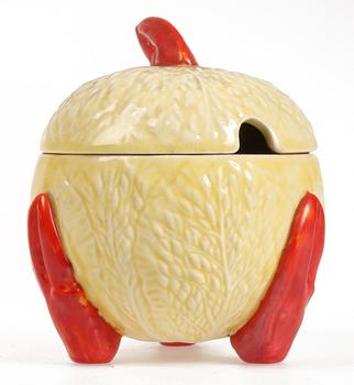 KRÄFTSERVIS, 14 delar, flintgods, Crown Devon, England, 1900-tal.