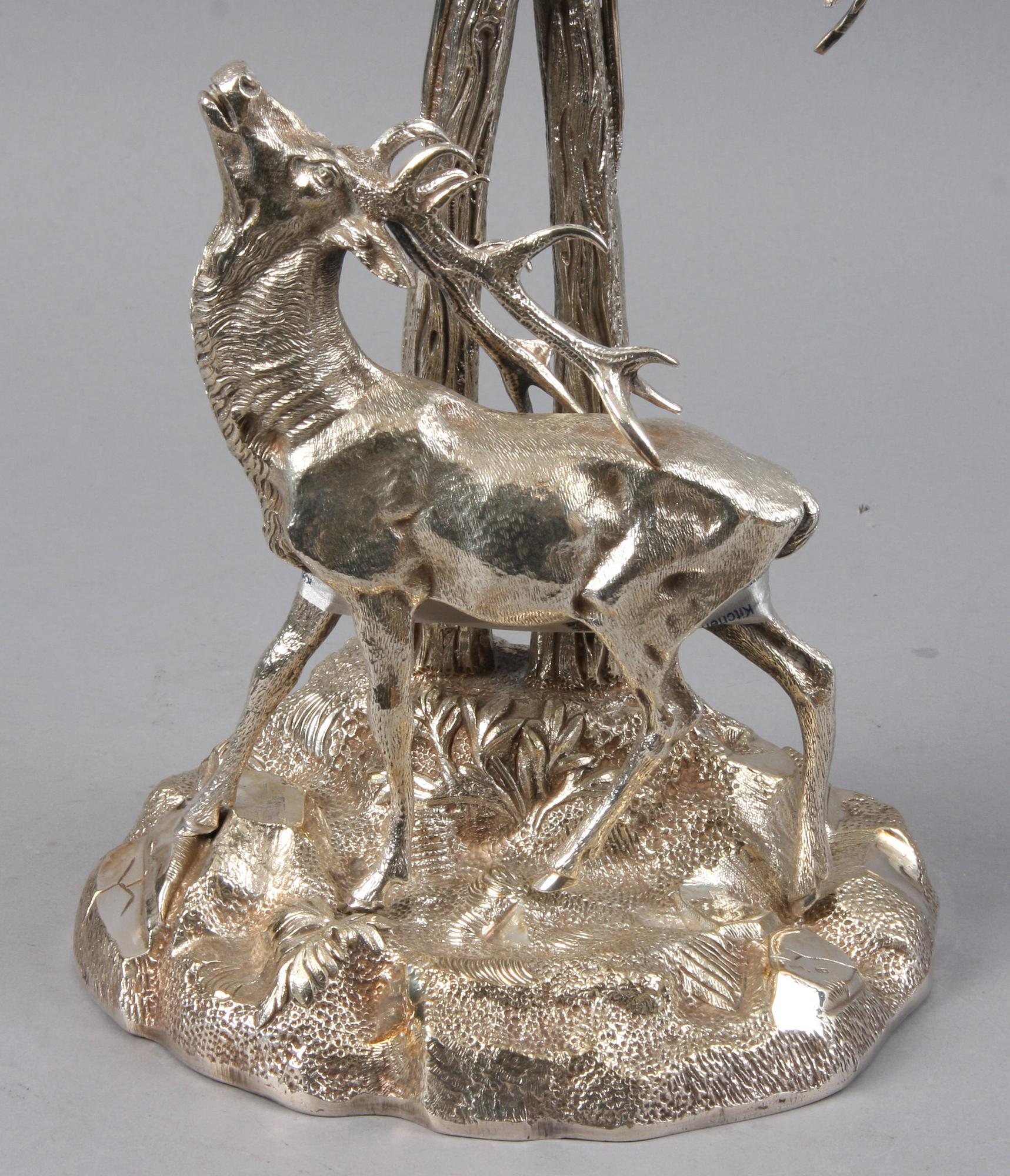 BORDSDEKORATION/UPPSATSSKÅL, nysilver, 1800/1900-tal.
