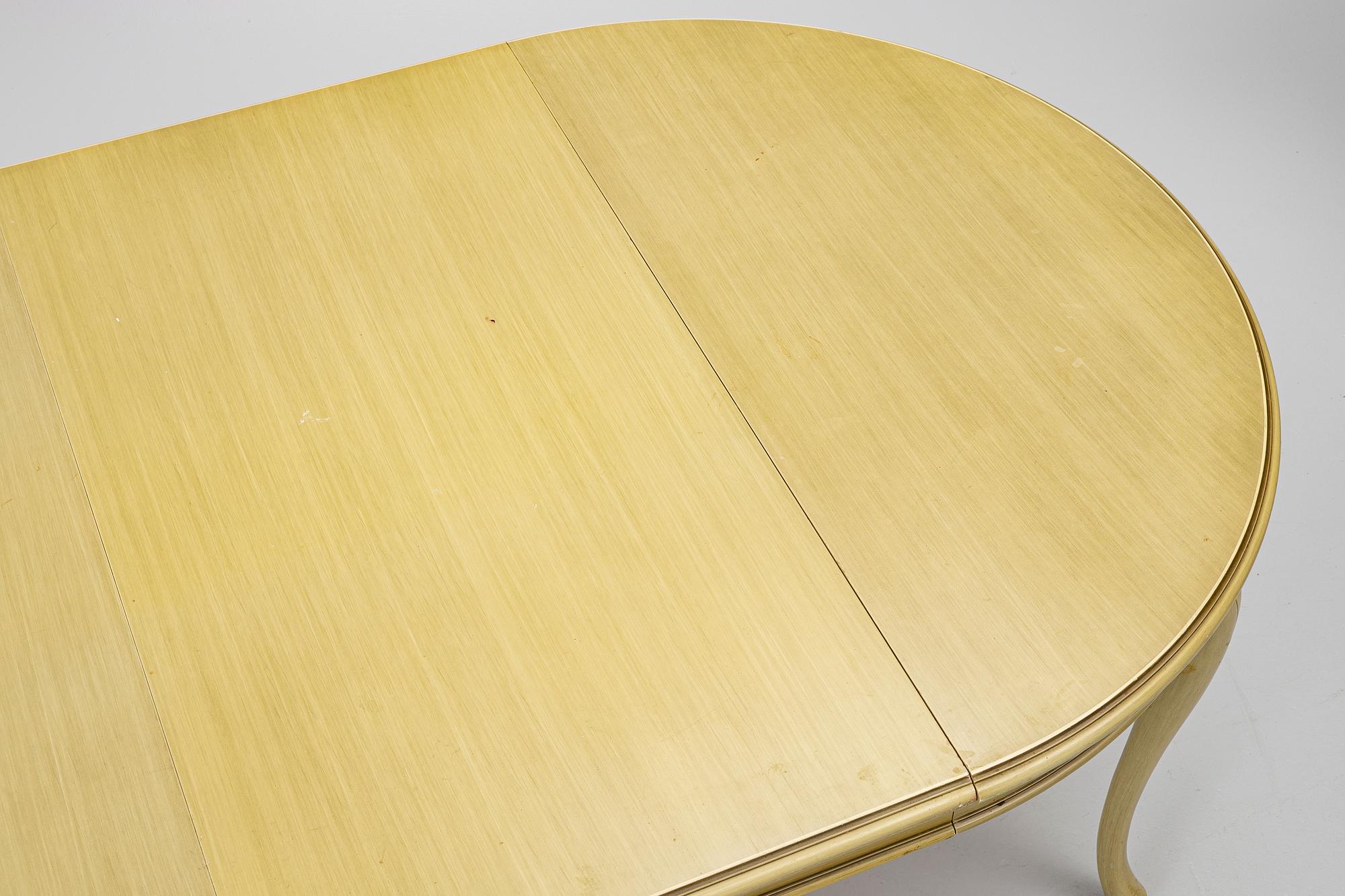 Dining group, 7 pieces. Rococo style, second half of the 20th century.