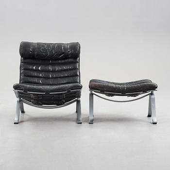 Arne Norell, an "Ari" easy chair and ottoman, Norell Möbel AB, Sweden, post 1966.