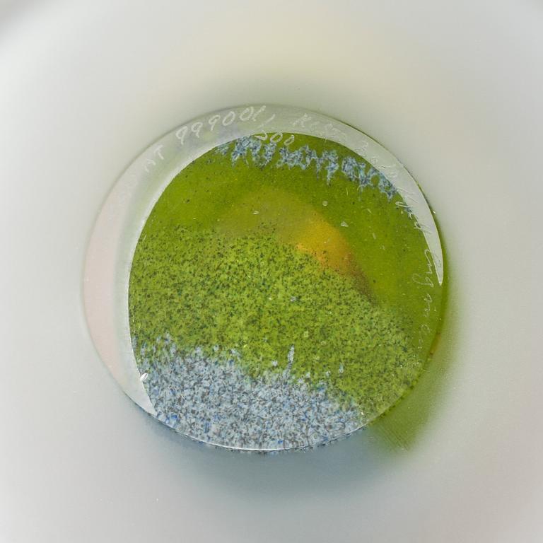 SKULPTURER, 2 st, glas, Kjell Engman, Kosta Boda, signerade.