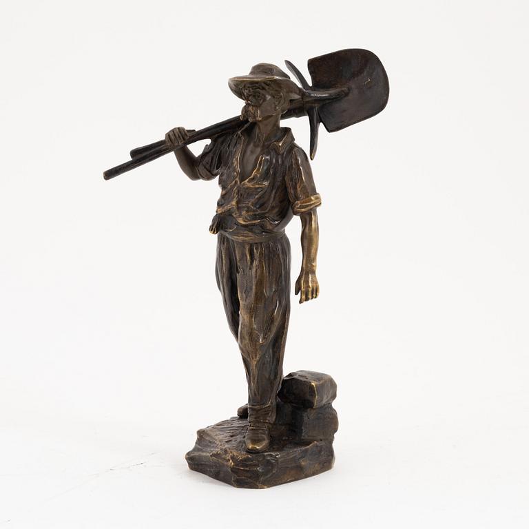 Émile Joseph Carlier, skulptur, brons, signerad. Höjd 21,5 cm.