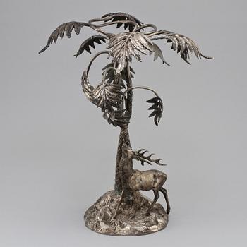 UPPSATSSTÄLL, nysilver, A.G Dufva, Stockholm, omkring 1900.