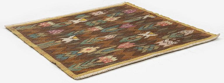 Märta Måås-Fjetterström, a textile, 'Täppan', tapestry weave, c. 66 x 68 cm, signed AB MMF.