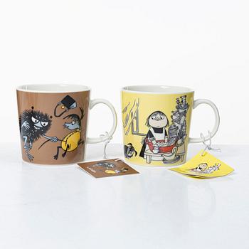 Arabia, 29 Moomin mugs, Finland.
