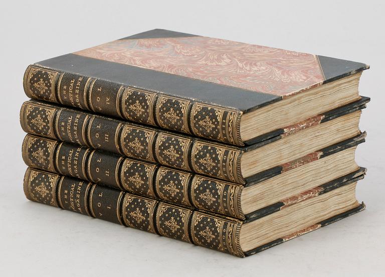 BOKVERK, vol I-IV, "Poetical Magazine dedicated to the Lovers of the Music" utg Rudolph Ackermann, 1809-11.
