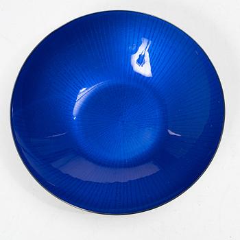 Grete Prytz-Kittelsen, a sterling silver and enamel bowl, J. Tostrup, Oslo, Norway, circa 1950.