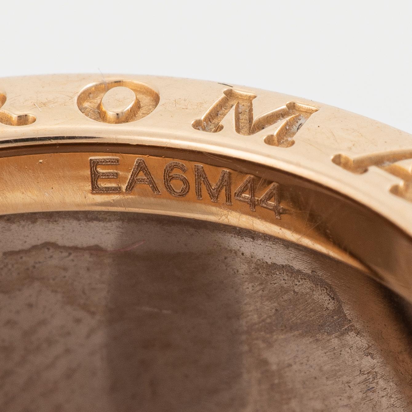 Bulgari, ring, “B.Zero1”, 18K rose gold, brown ceramic.