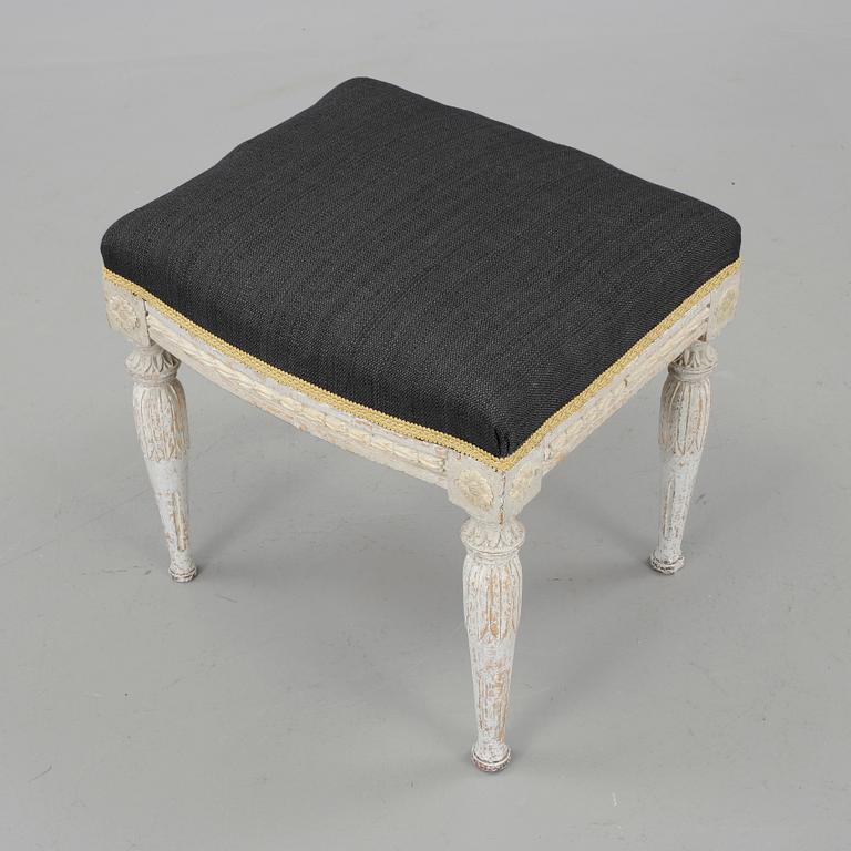 TABURETT, sengustaviansk stockholmsarbete, omkring 1800.