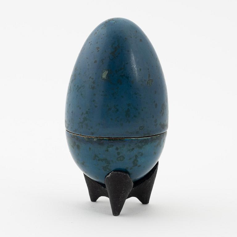 Hans Hedberg, skulptur, ägg, stakeldsfajans, Biot, Frankrike.