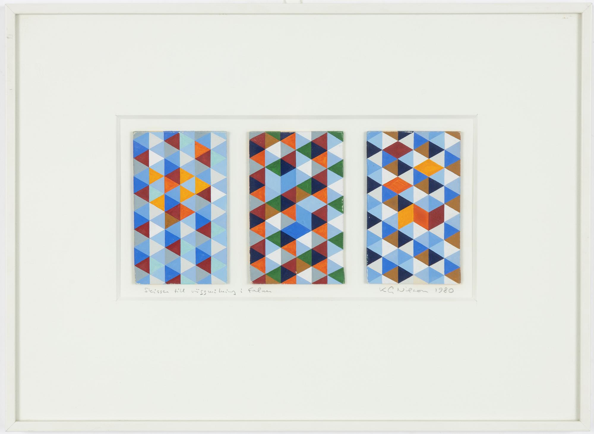 KG Nilson, "Skissen till väggmålning i Falun".