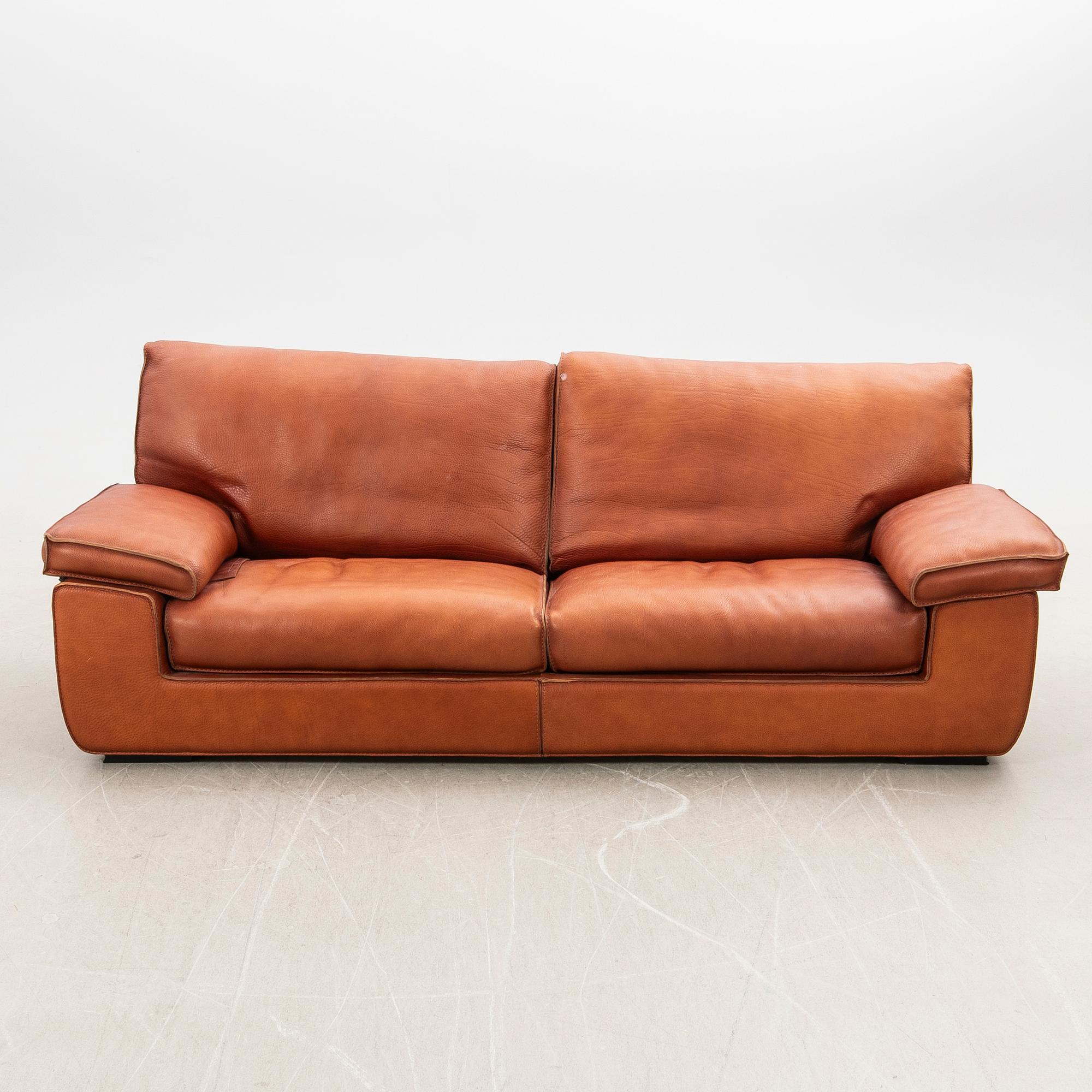 Sofa, leather, 21st century.
