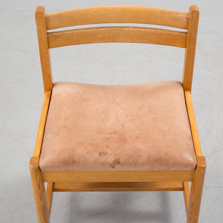 BØRGE MOGENSEN, two pinewood chairs for Karl Andersson & Söner 1970's.