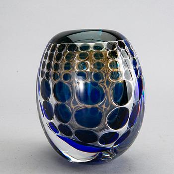 INGEBORG LUNDIN, vase, glass, Orrefors, Ariel.