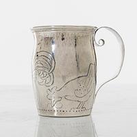 A silver mug, Swedish import mark Axel Larson, Helsingborg 1921.