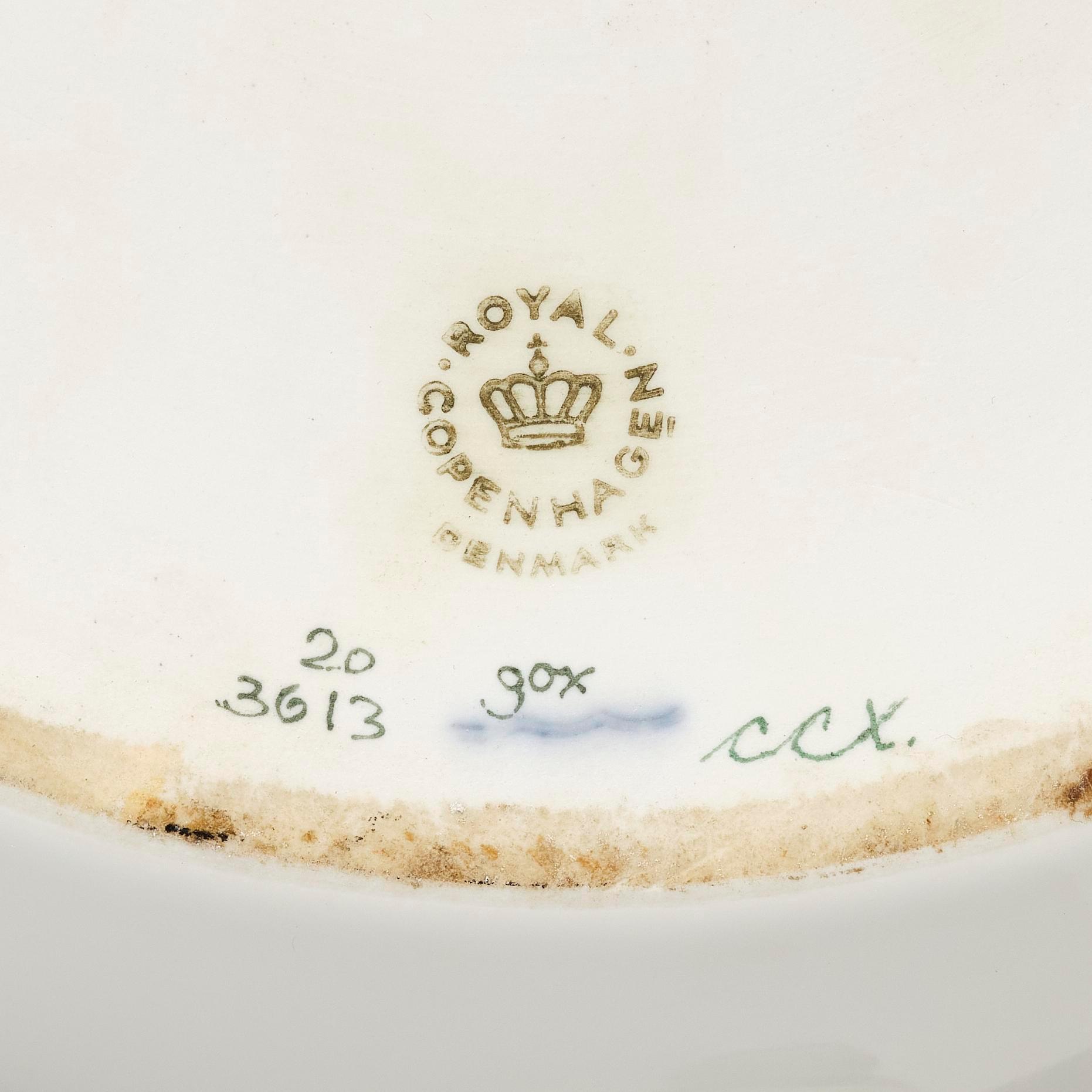 A Royal Copenhagen 'Flora Danica' tureen with cover, Denmark, 20th Century.