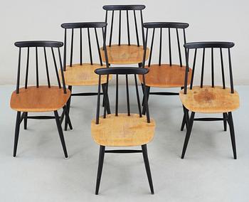 STOLAR, 6 st, "Fanett", Ilmari Tapiovaara, Edsbyverken, 1950/60-tal.