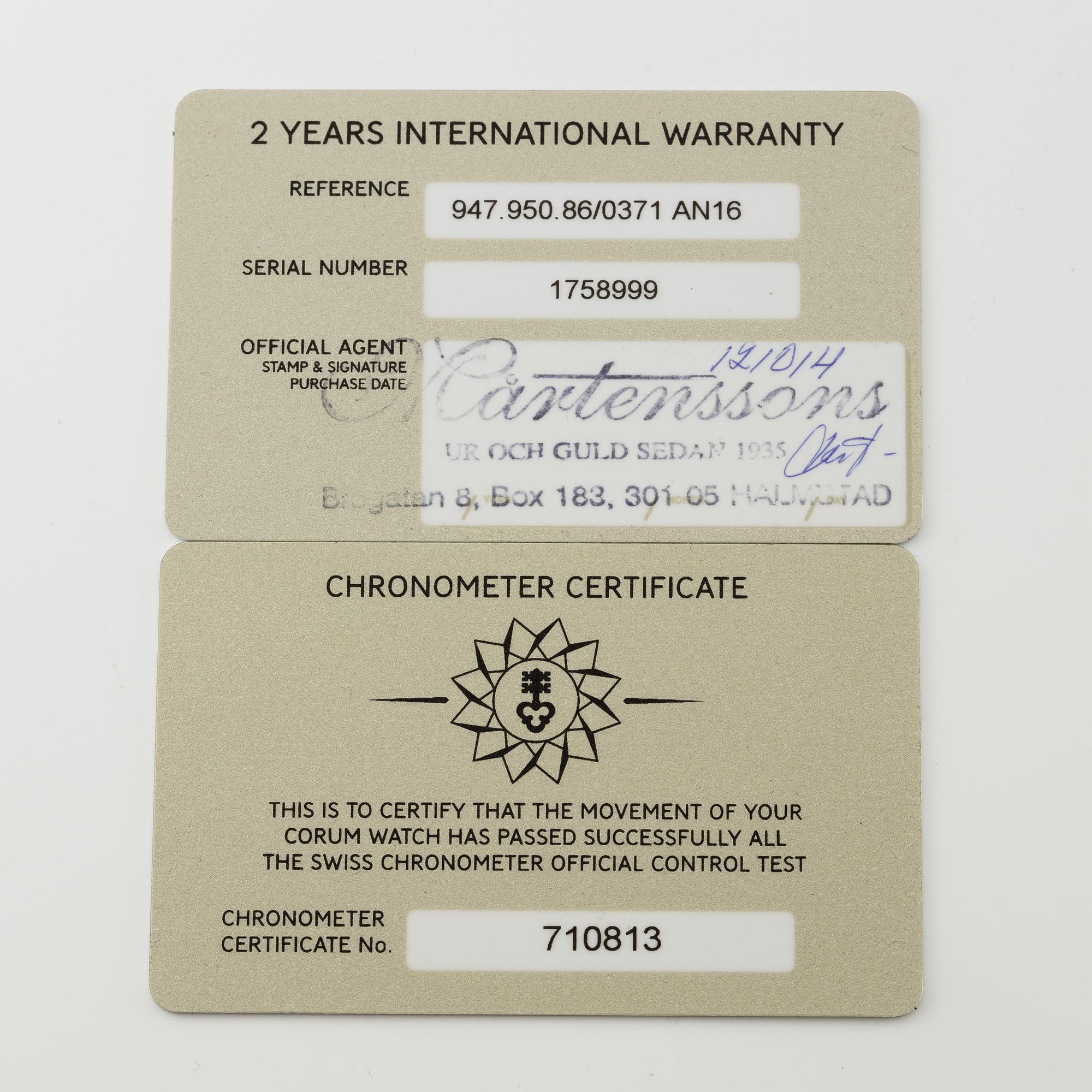 Corum, Admiral’s Cup, Seafender 48, Deep Dive, "Limited Edition", armbandsur, 48 mm.