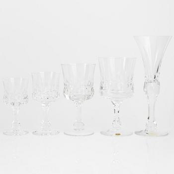 Göran Wärff, a 46-piece 'Prince' glass service, Kosta, Sweden.