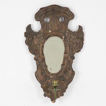 An Italian one-branch girandole, 18th/19th century.